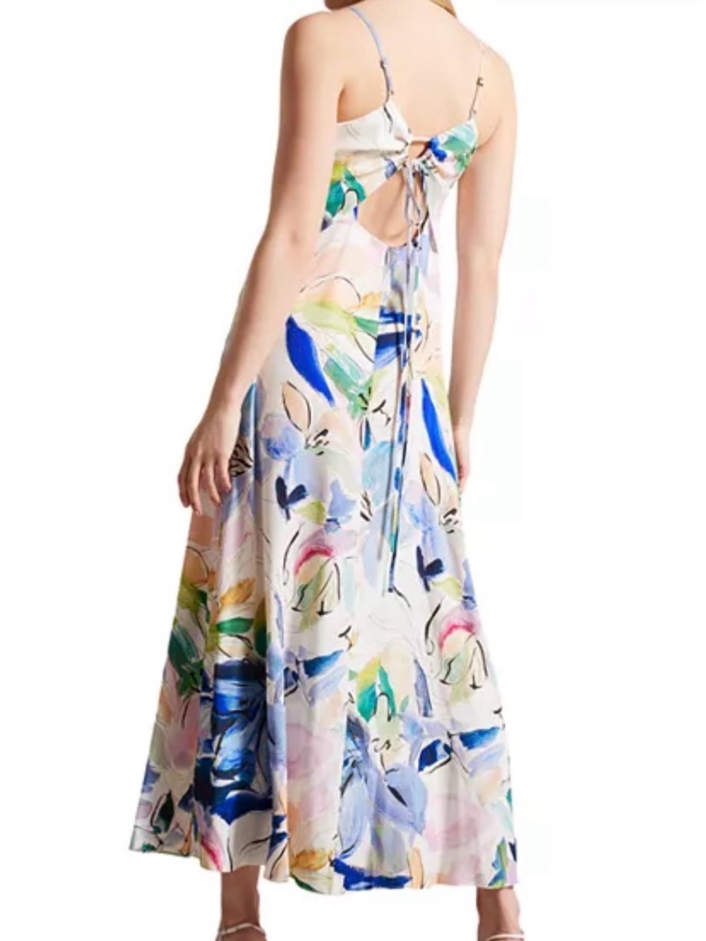 Ted Baker Ashhliy Strappy V-Neck Maxi Dress Size 1   SZ 1 - Picture 2 of 11